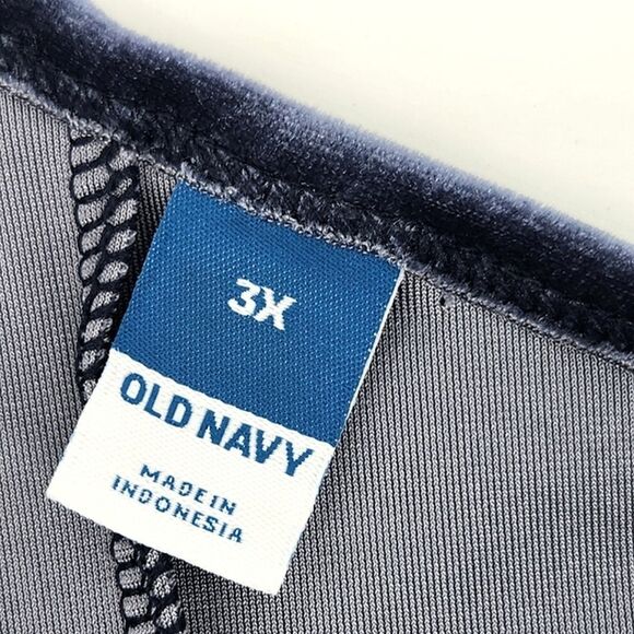 Old Navy Fitted One Shoulder Velvet Mini Dress Plus Size 3X Womens Navy Blue - Picture 4 of 8